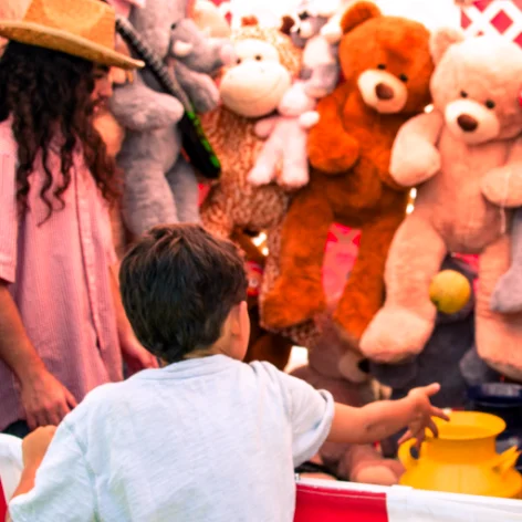 Toss & throw carnival game